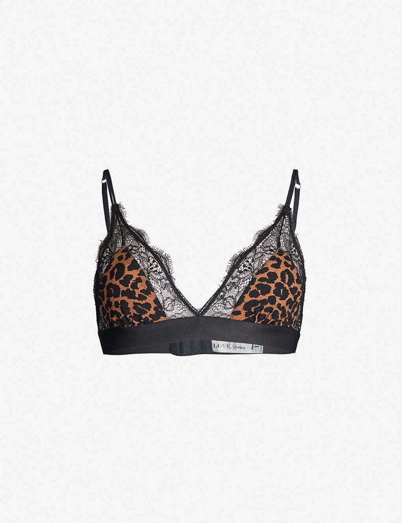 Love Stories Love Lace Bralette in Leopard 