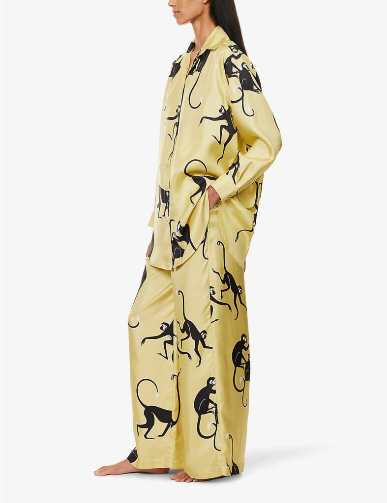Olivia Von Halle Wolfe Silk Pyjama Set