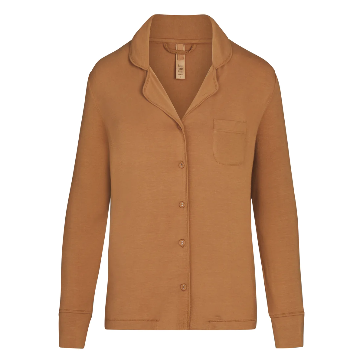 skims-sleep-set-camel-pyjamas-top