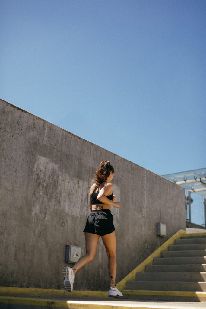 woman-running-stairs