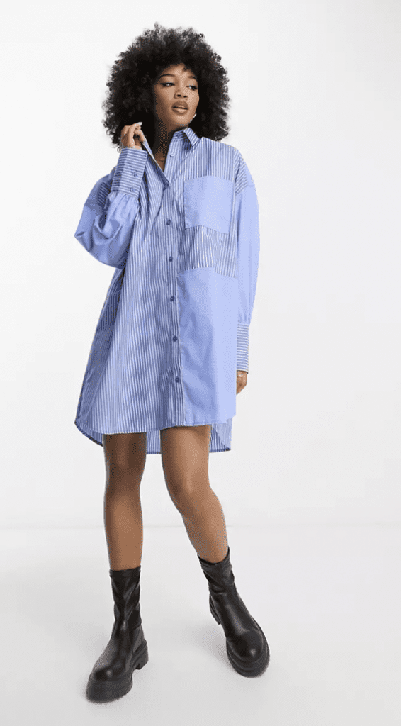 ASOS Boyfriend Mini Shirt Dress Mix Stripe Print Our Favourite Summer Dresses for 2023 