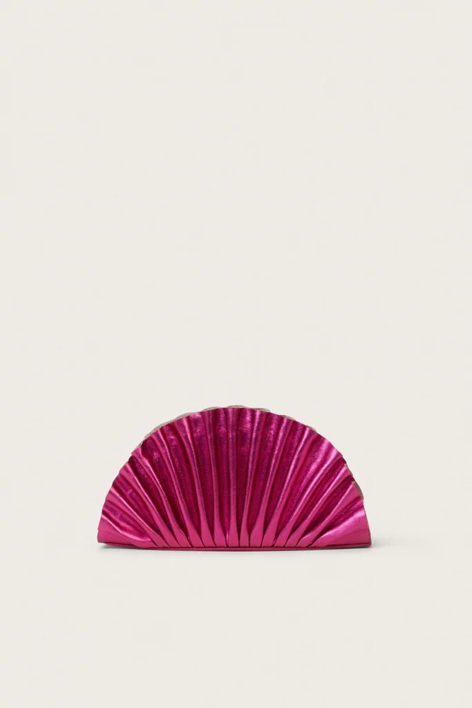 Cult Gaia Nala Clutch Dragonfruit