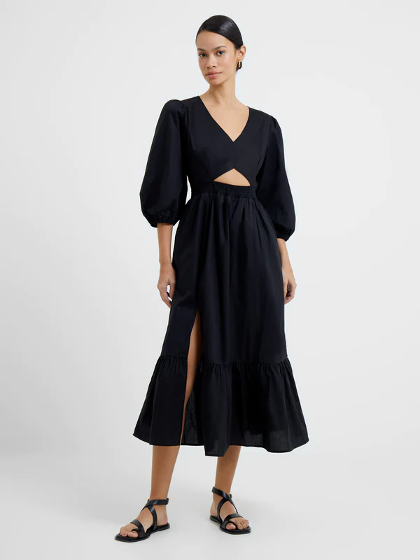 French Connection Rhodes Poplin Cut-Out Dress Black Our Favourite Summer Dresses for 2023 