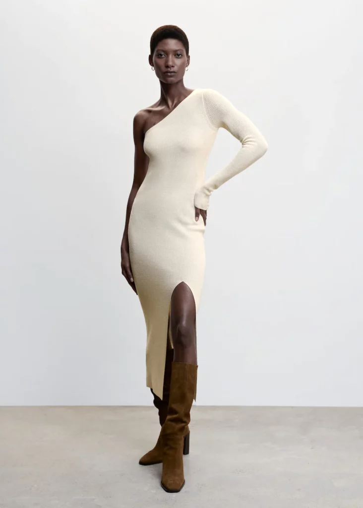Mango Asymmetrical Knit Ivory Dress Our Favourite Summer Dresses for 2023 
