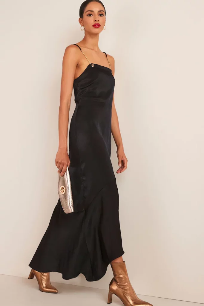 Next Black Satin Chain Detail Midi Dress Our Favourite Summer Dresses for 2023 