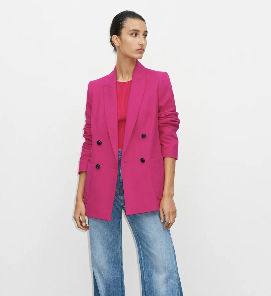Me-Em-Tweed-Double-Breasted-Blazer-Bright-Rose