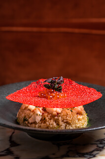 Lobster Hokkaido Uni Fried Rice at Aubrey London by Female Sushi Master Miho Sato