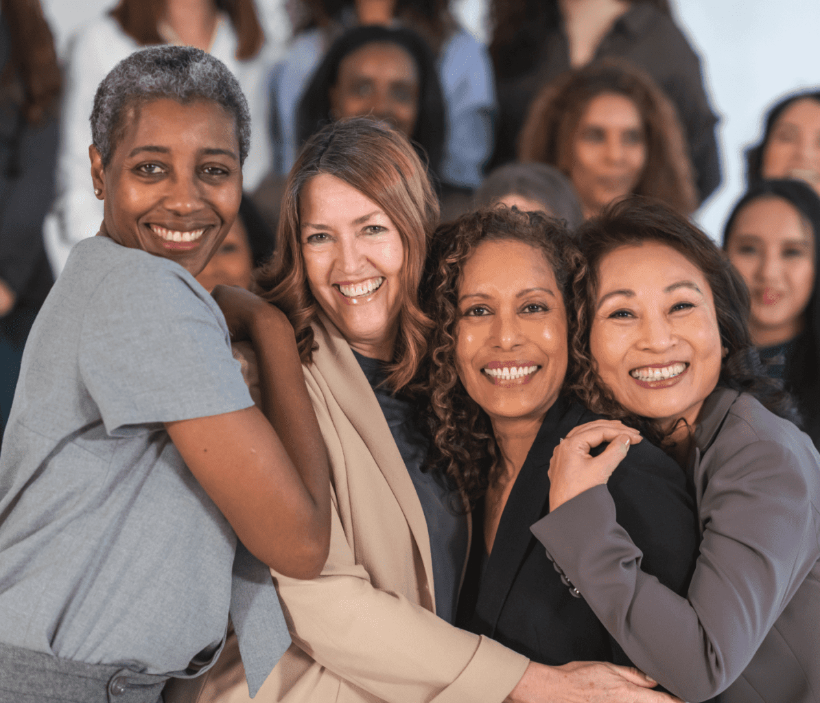 Group of Diverse Women Coming Together For The Women's Journal Photoshoot Celebrating The Menopause In Different Culture Around The World