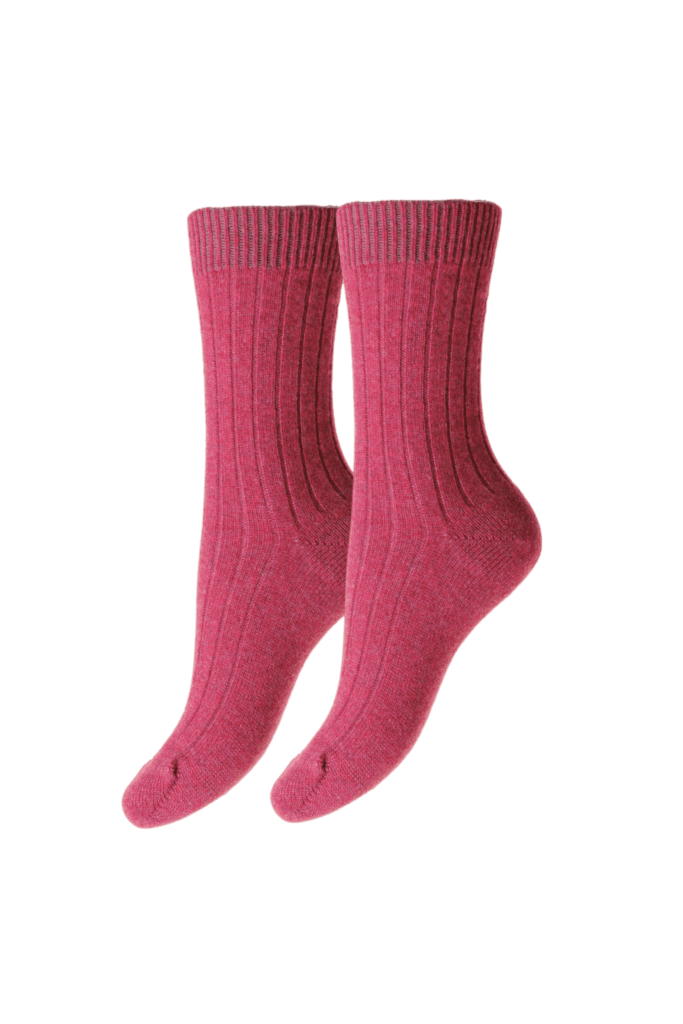 Lavender Hill Pink Cashmere Socks