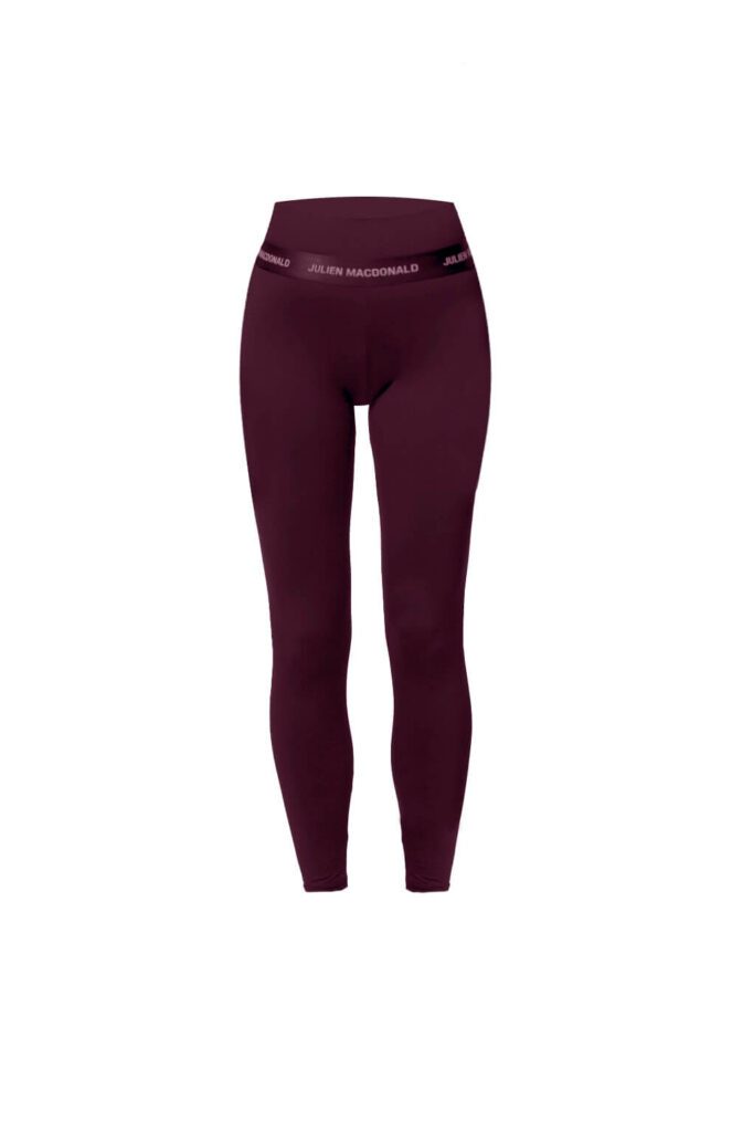 TLC Sport X Julien Macdonald Sport Collection Leggings in Berry