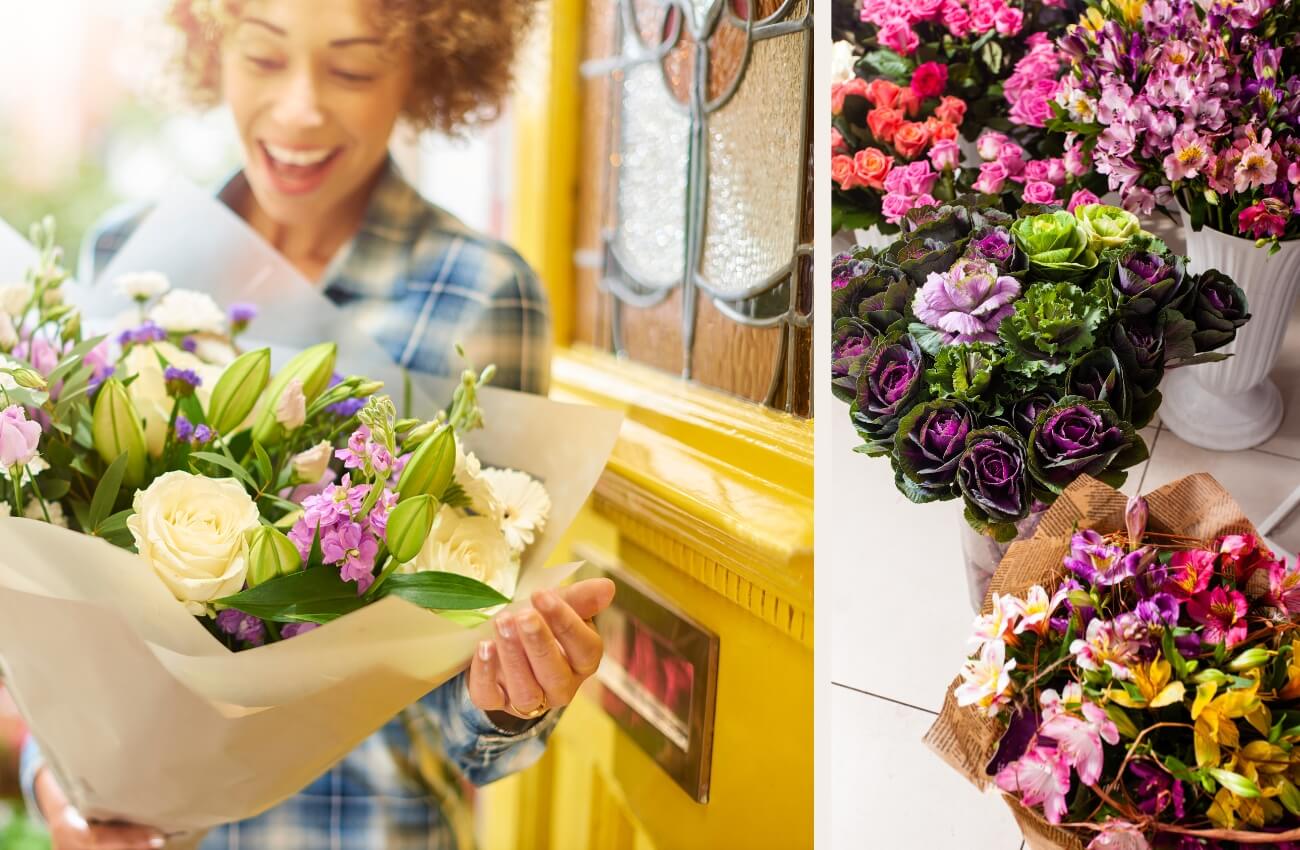 Woman With Bouquet of Flowers - Best Flower Delivery Services Online