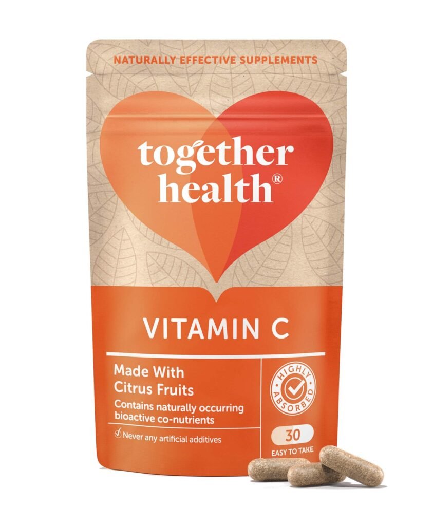 Together Health Vitamin C supplements made with citrus fruits for immune support and skin health