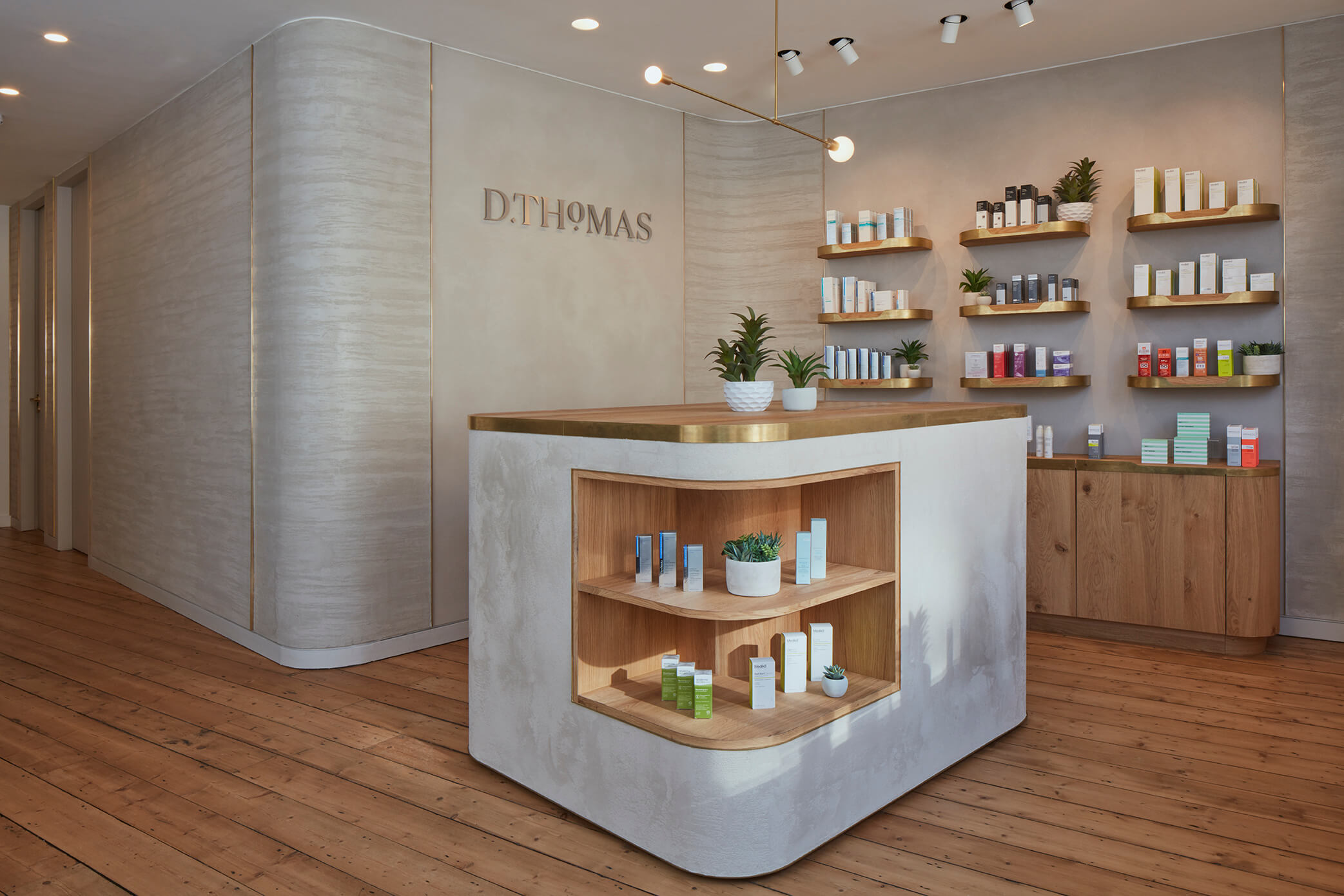 Interior of D.Thomas Clinic skincare and laser treatment clinic in Knightsbridge, London