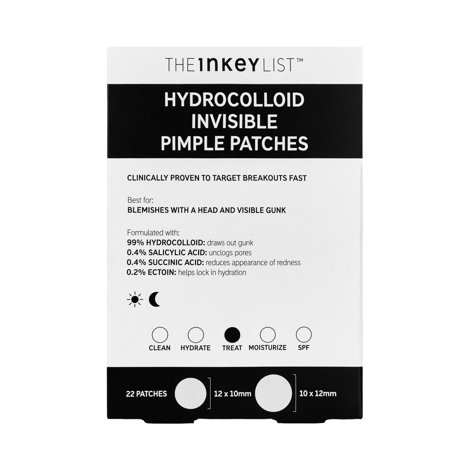 A close-up of Inkey List hydrocolloid invisible piplets, highlighting their transparent texture and skin-friendly properties