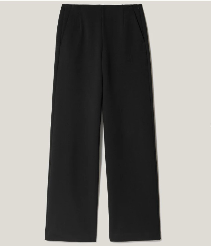 Jigsaw Jersey Blake trousers in black, straight leg women's workwear trousers