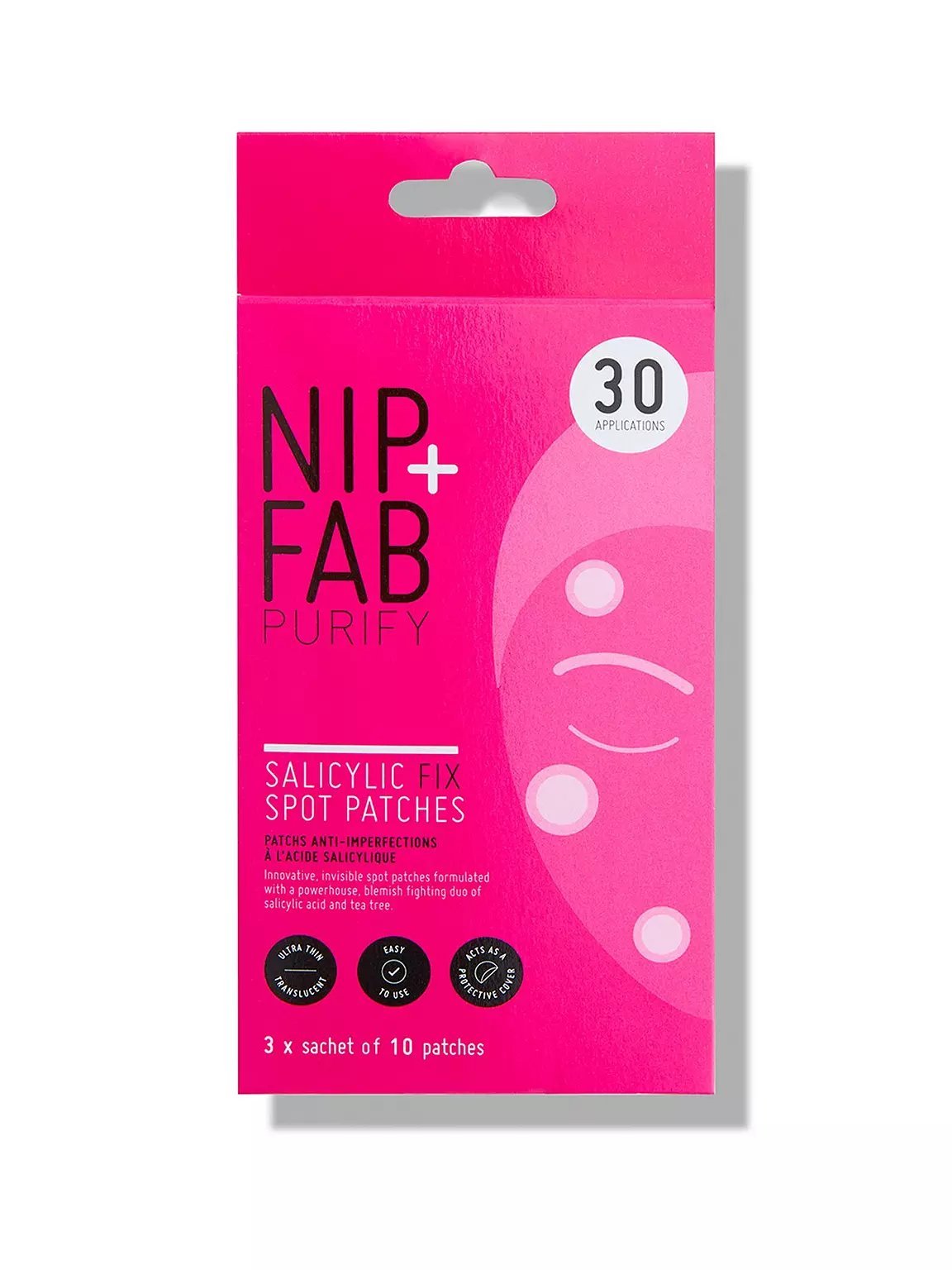 NIP + FAB Purify Salicylic Fix Spot Patches - patches formulated to target blemishes and imperfections, containing salicylic acid - best spot patches